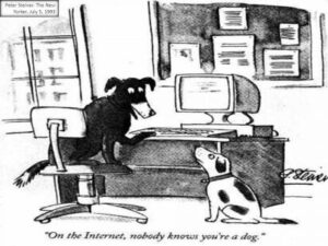 Peter Steiner - The New Yorker - 1993 - Dogs and Internet